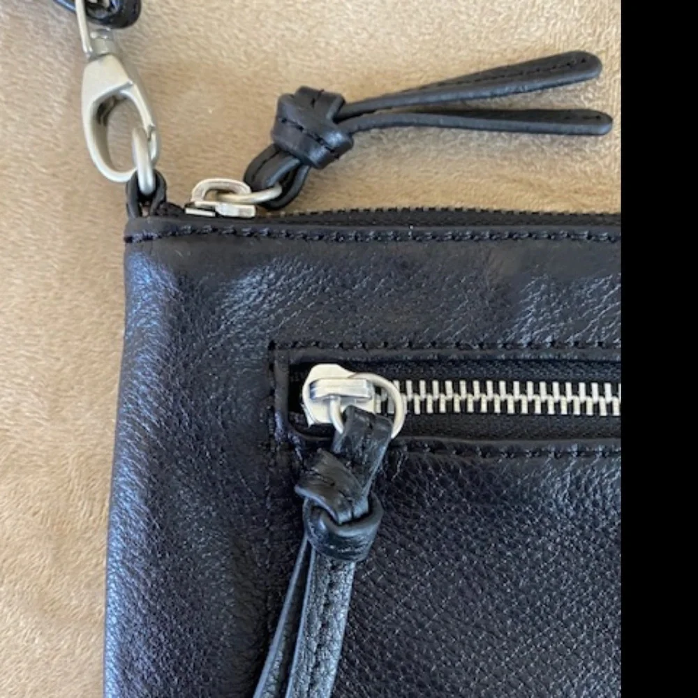 J.Jill Black Leather Crossbody Bag - Picture 4 of 11